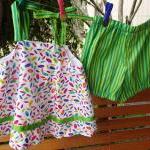 Baby dress and bloomers, si..