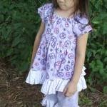 Girl's Dress with ruffles a..