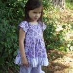 Girl's Dress with ruffles a..