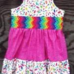 Girls ruffled sun dress siz..