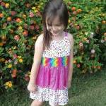 Girls ruffled sun dress siz..