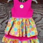 Girls Twirl top and ruffled..