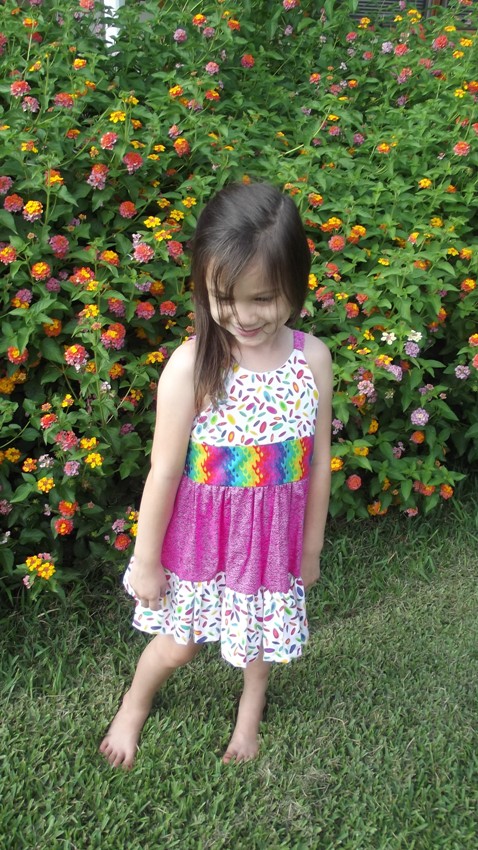 Girls ruffled sun dress size 3 spring/summer Boutique